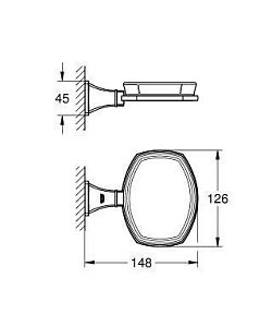 Мыльница Grohe Grandera 40628000 купить в интернет-магазине сантехники Sanbest