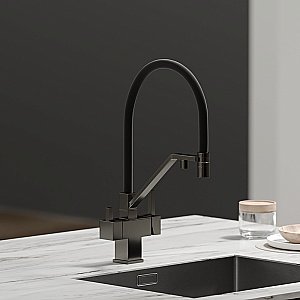 Смеситель для кухни Sancos Loro SC4007GG вороненая сталь купить в интернет-магазине сантехники Sanbest