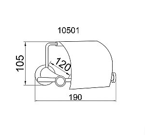 Держатель туалетной бумаги Boheme Chiaro 10501 купить в интернет-магазине сантехники Sanbest