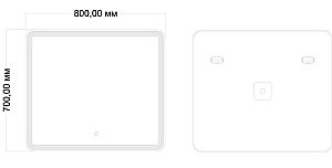 Зеркало Mixline Адриана 545094 80 в ванную от интернет-магазине сантехники Sanbest