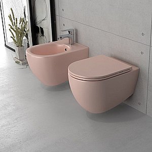 Унитаз подвесной Isvea Infinity 10NF02001SV-2S лососевый матовый, безободковый купить в интернет-магазине Sanbest