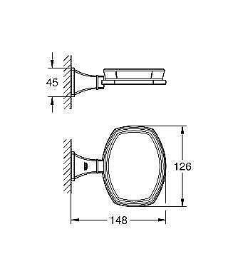 Мыльница Grohe Grandera 40628000 купить в интернет-магазине сантехники Sanbest