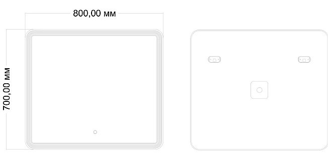 Зеркало Mixline Адриана 545094 80 в ванную от интернет-магазине сантехники Sanbest