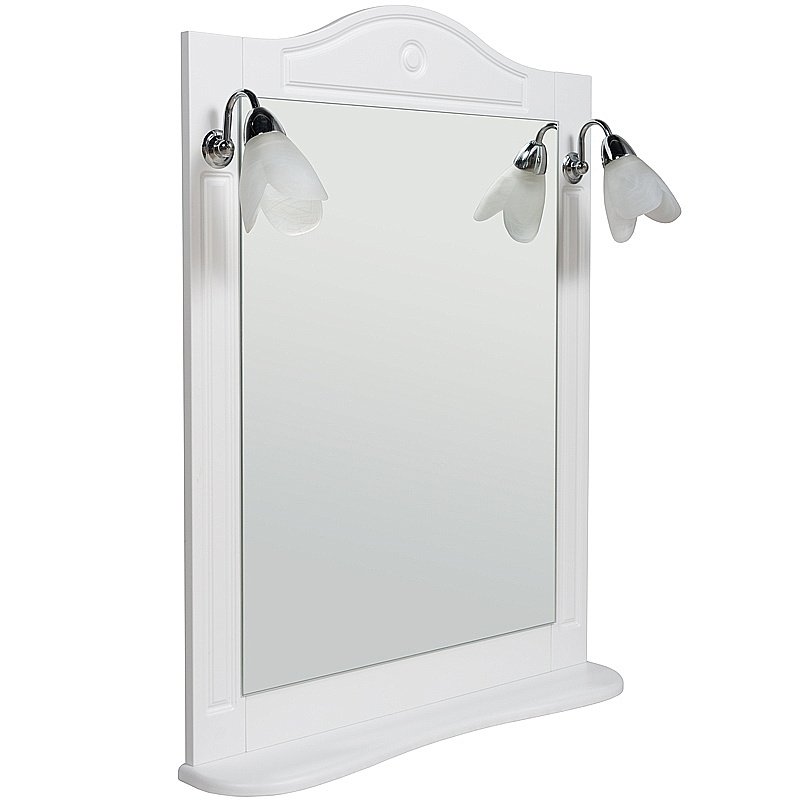 Зеркало Rush Devon 80 DEM75080W белое в ванную от интернет-магазине сантехники Sanbest