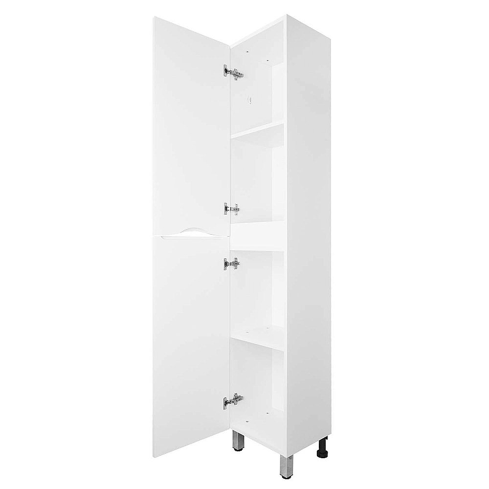 Пенал напольный Loranto Santorini 36 белый для ванной в интернет-магазине сантехники Sanbest