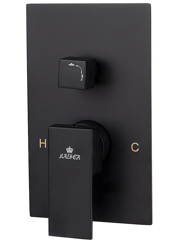 Душевая система Kaiser Sonat 34877-9 черная матовая купить в интернет-магазине сантехники Sanbest