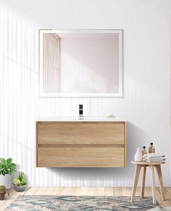 Тумба с раковиной BelBagno KRAFT 80 2C-SO/LOV-800-LVB Rovere Nebrasca Nature для ванной в интернет-магазине Sanbest