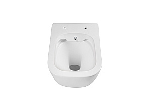 Унитаз подвесной Aquatek ДИВА AQ2012B-00 белый, с функцией биде, безободковый, с крышкой микролифт купить в интернет-магазине Sanbest