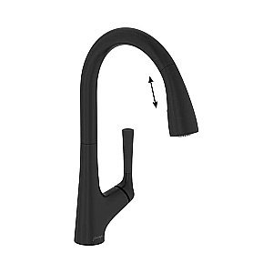 Смеситель для кухни Jacob Delafon MALLECO  E562-BL матовый черный купить в интернет-магазине сантехники Sanbest