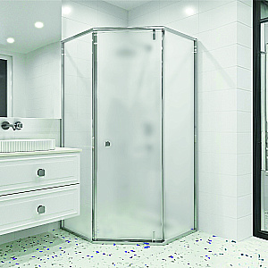 Душевой уголок RGW Hotel HO-088 350608800-21 100x100 стекло матовое/профиль хром купить в интернет-магазине Sanbest