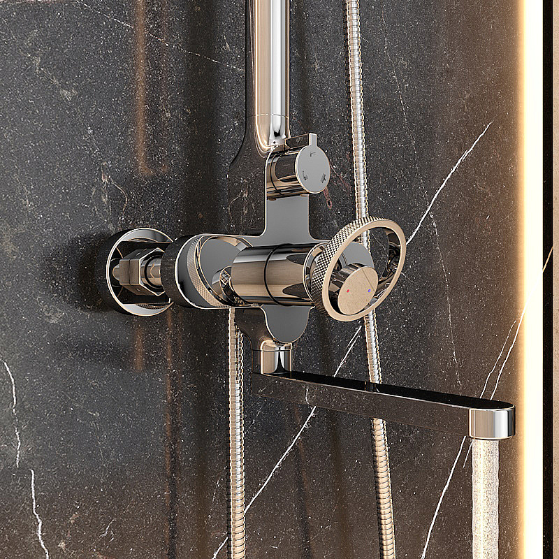 Душевая система Elghansa SATURN XQ 2309922-2T хром купить в интернет-магазине сантехники Sanbest