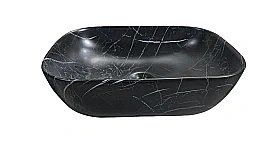 Раковина накладная CeruttiSpa 50 10369 черный мрамор матовый купить в интернет-магазине Sanbest
