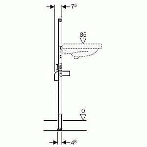 Система инсталляции для раковин Geberit Duofix купить в интернет-магазине сантехники Sanbest