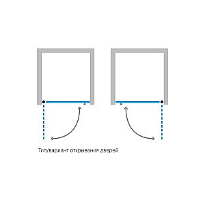 Душевая дверь Koller Pool Waterfall Line 80 матовая купить в интернет-магазине Sanbest