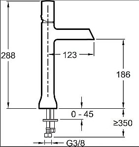 Cмеситель для раковины Jacob Delafon TOOBI E8960-CP хром купить в интернет-магазине сантехники Sanbest