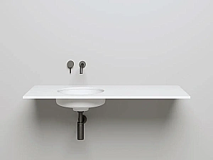 Раковина врезная снизу столешницы Salini MAREA 04 1802204M 42 из искусственного камня S-Stone, белая матовая купить в интернет-магазине Sanbest