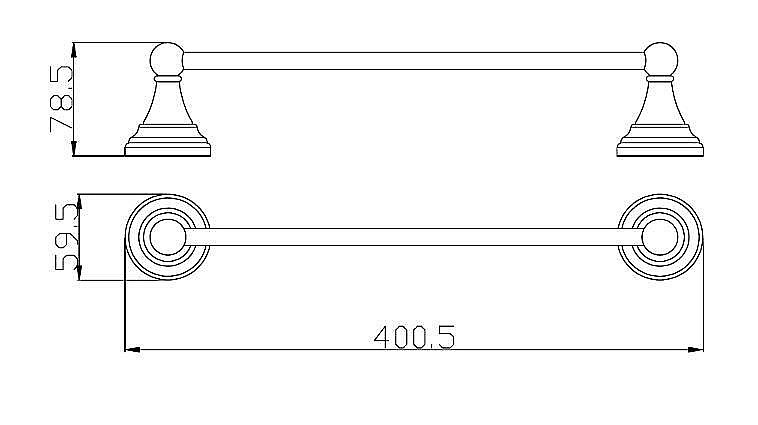 Полотенцедержатель Rav-Slezak MORAVA MKA0701/40 купить в интернет-магазине сантехники Sanbest