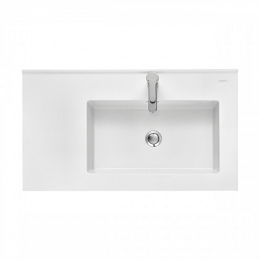 Раковина Акватон Квадро Про 80 1A734331QA01R белая купить в интернет-магазине Sanbest