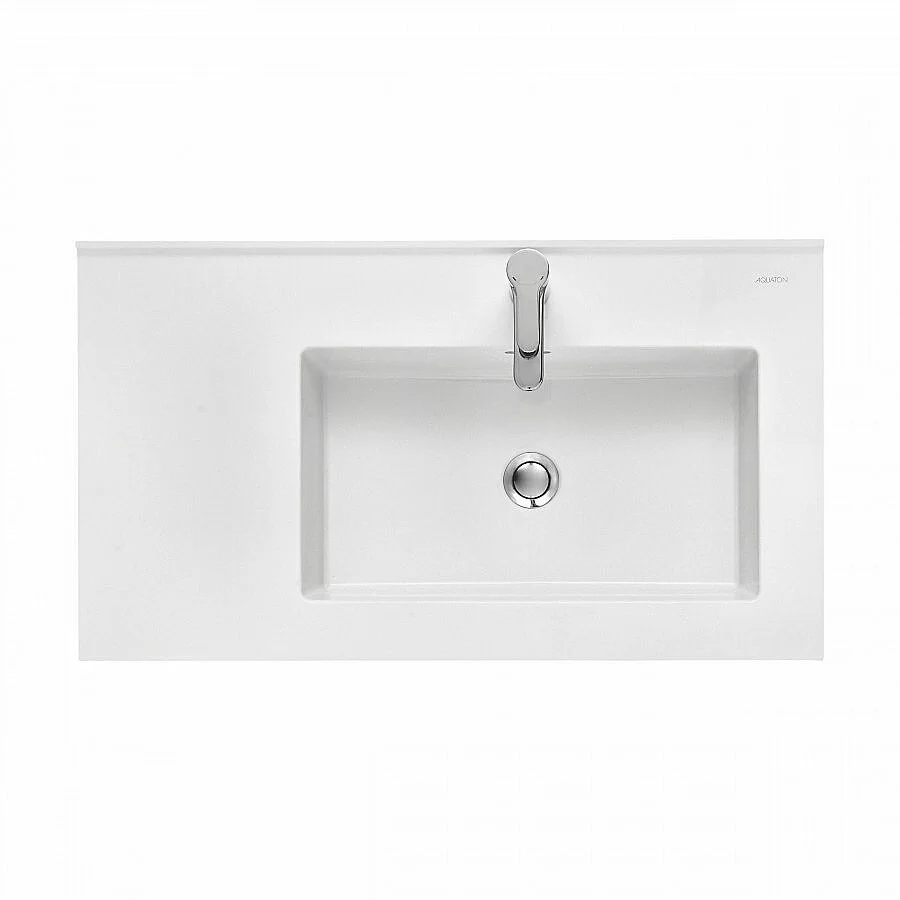 Раковина Акватон Квадро Про 80 1A734331QA01R белая купить в интернет-магазине Sanbest