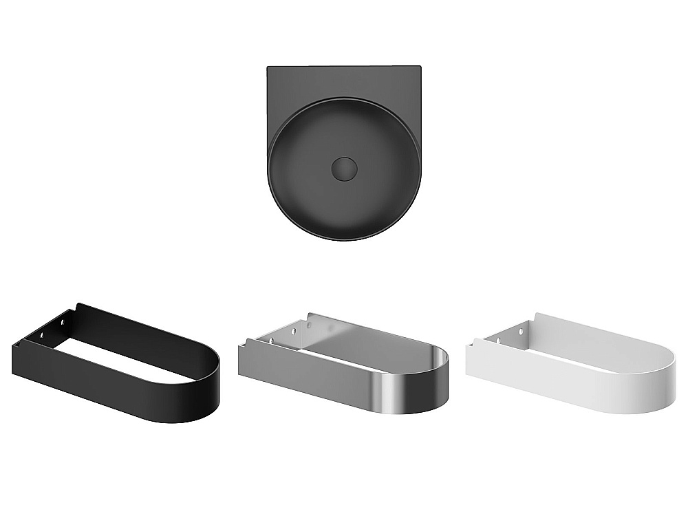 Раковина Ravak Yard 400 XJX0D040000 черный матовый купить в интернет-магазине Sanbest