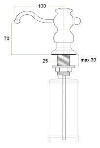 Диспенсер Zorg ZR-25 Песочный купить в интернет-магазине сантехники Sanbest