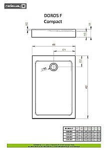 Душевой поддон Radaway Doros F Compact SDRFP1080-05 100x80 белый купить в интернет-магазине Sanbest