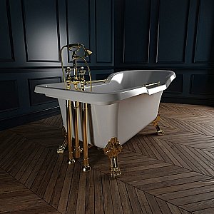 Ванна Migliore Impero на лапах LEONE LUX 25261 180х87 белая,золото купить в интернет-магазине Sanbest