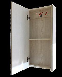 Зеркальный шкаф Misty Мини 39 бежевое купить в интернет-магазине сантехники Sanbest