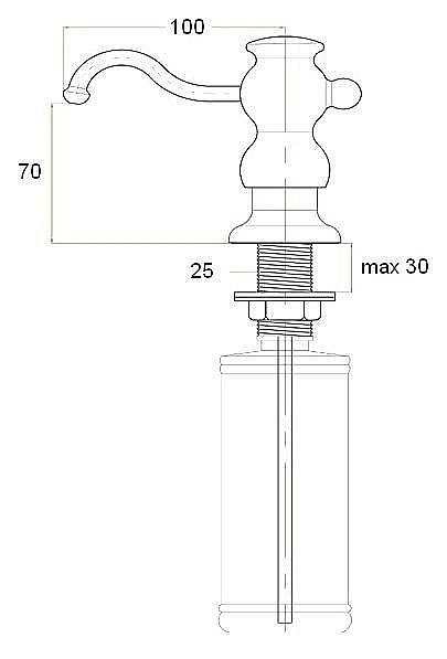 Диспенсер Zorg ZR-25 Песочный купить в интернет-магазине сантехники Sanbest