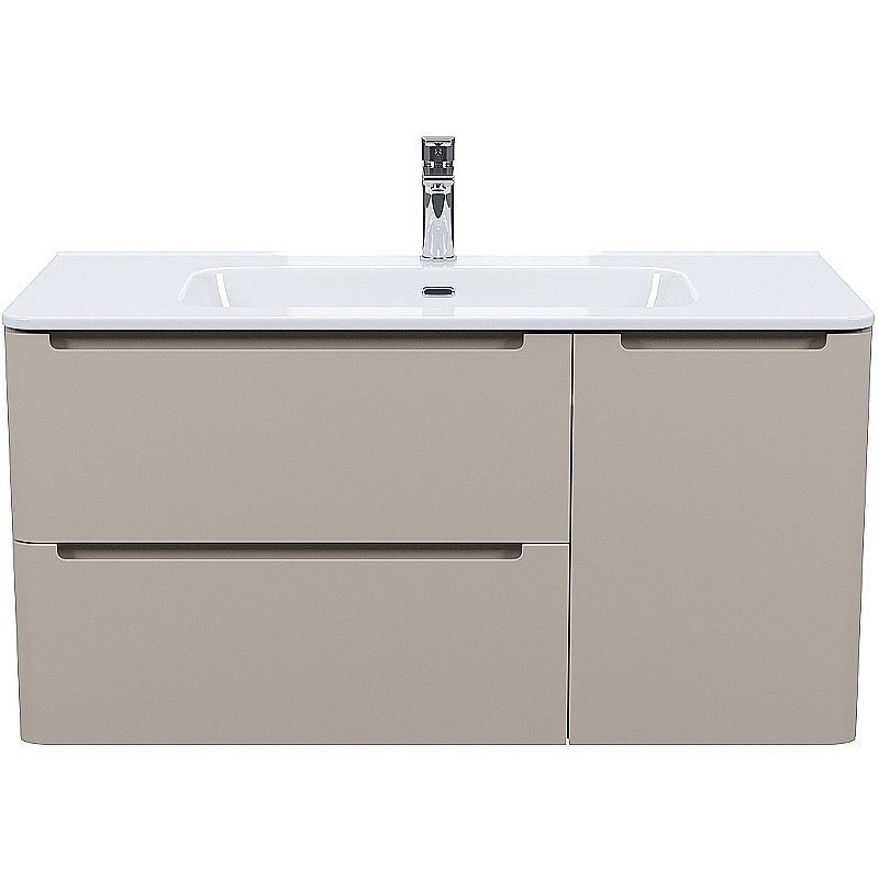 Тумба с раковиной Iddis Edifice 100 EDI10C0i95K капучино для ванной в интернет-магазине Sanbest