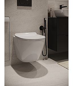 Унитаз подвесной Agger AT09150 безободковый, с инсталляцией, смыв торнадо, с крышкой микролифт, белый глянцевый купить в интернет-магазине Sanbest