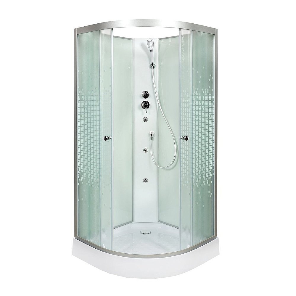 Душевая кабина DTO L 909 N  90х90 с гидромассажем купить в интернет-магазине Sanbest