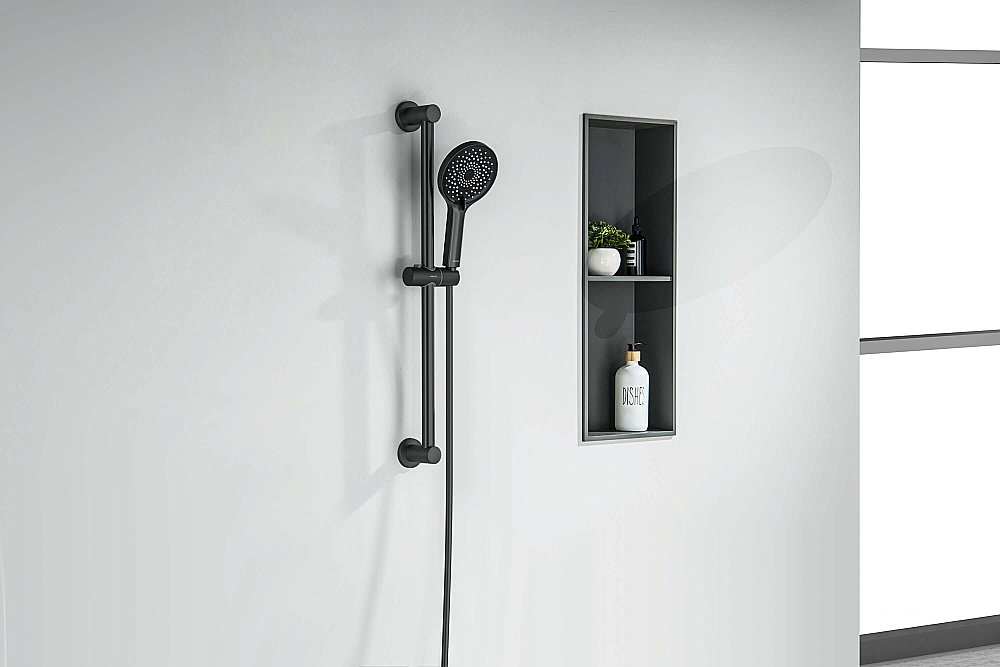 Душевой гарнитур Aquatek Лугано AQ2022MB черный матовый купить в интернет-магазине сантехники Sanbest