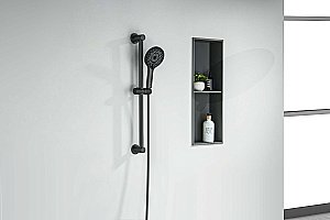 Душевой гарнитур Aquatek Лугано AQ2022MB черный матовый купить в интернет-магазине сантехники Sanbest