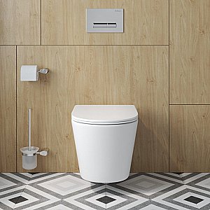 Унитаз подвесной BelBagno TRE-TOR BB5180CH-TOR/SC белый, с крышкой микролифт, безободковый, слив-торнадо купить в интернет-магазине Sanbest