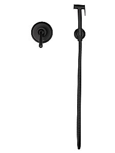 Смеситель с гигиеническим душем встраиваемый WONZON & WOGHAND STEAM, Черный матовый (WW- 88849008-MB) купить в интернет-магазине сантехники Sanbest