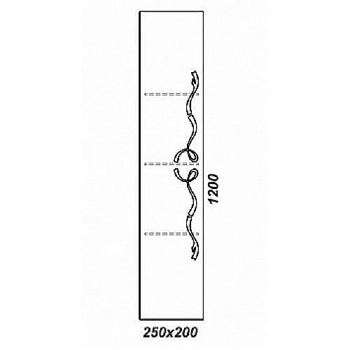 Пенал Aqwella Due amanti 25 DUE0525BLK черный для ванной в интернет-магазине сантехники Sanbest