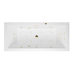 Ванна акриловая EXCELLENT Heaven Slim 180x80 ULTRA золото купить в интернет-магазине Sanbest