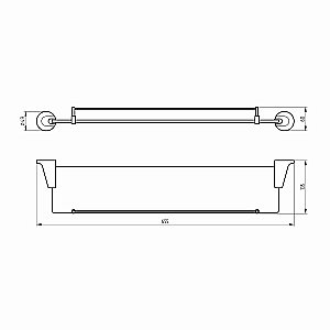 Полка Veragio Oscar OSC-5211.CR купить в интернет-магазине сантехники Sanbest