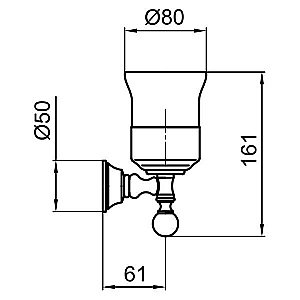 Стакан Webert Karenina KA500301010 купить в интернет-магазине сантехники Sanbest