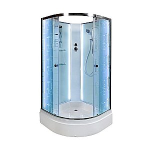 Душевая кабина DTO Серия ЕМ ЕМ2710 N LED 100x100 купить в интернет-магазине Sanbest