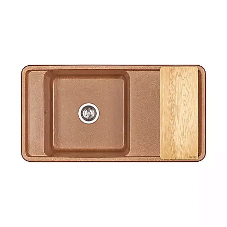 Мойка кухонная Акватон Беллис 97 терракотовая купить в интернет-магазине сантехники Sanbest