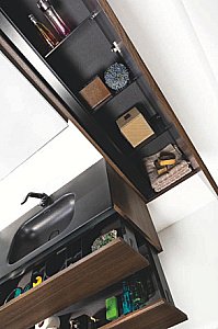 Тумба с раковиной Armadi Art Vallessi 100 дуб темный фактурный для ванной в интернет-магазине Sanbest