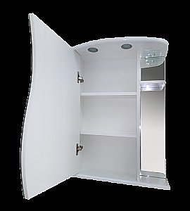 Зеркальный шкаф Misty Лиана 65 белый купить в интернет-магазине сантехники Sanbest