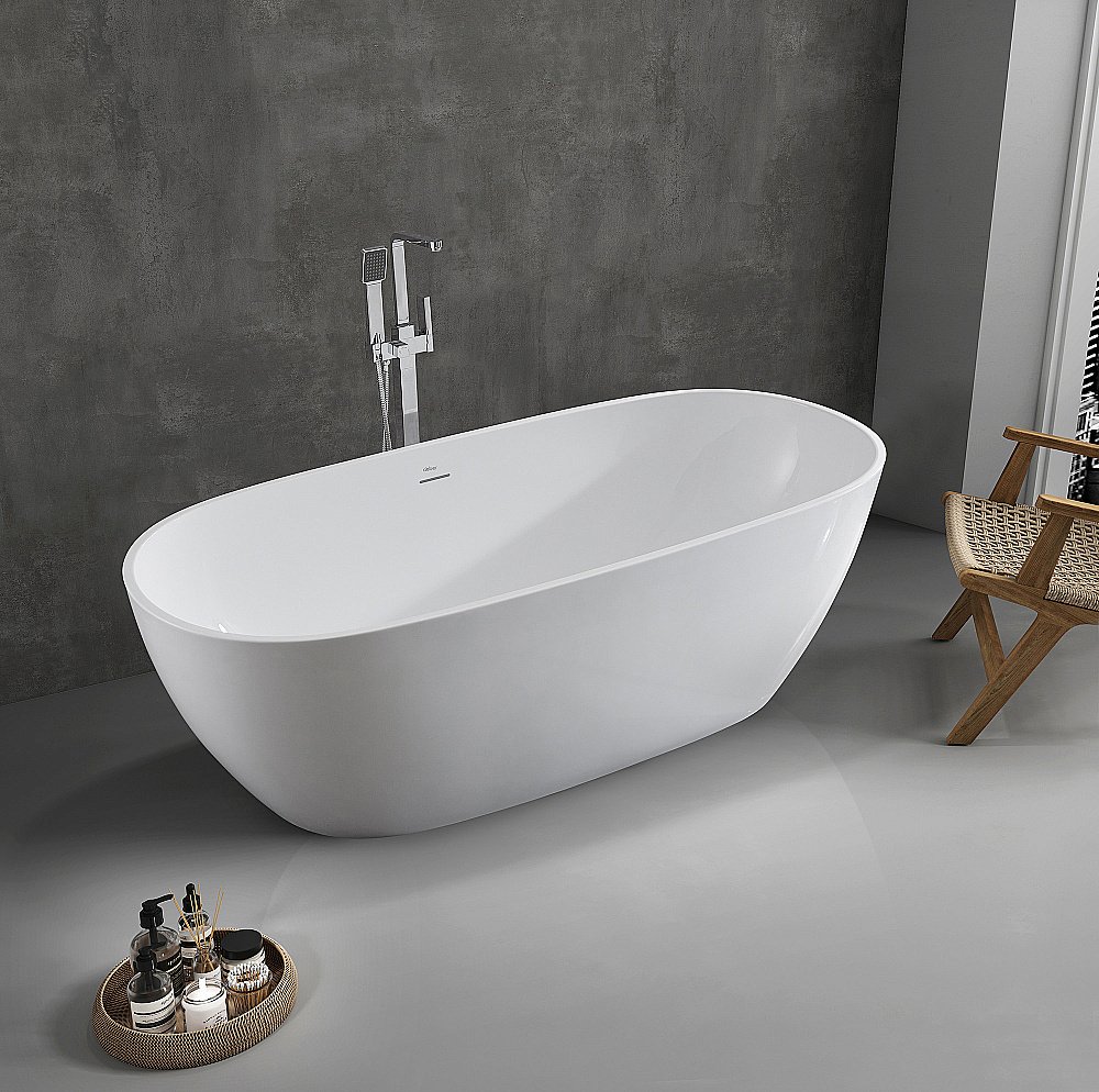 Ванна акриловая Abber 160х81,5 AB9263-1.6 белая купить в интернет-магазине Sanbest