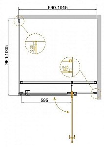 Душевой уголок Cezares Valvola 100x100 VALVOLA-A-1-100-C-Cr стекло прозрачное/профиль хром купить в интернет-магазине Sanbest