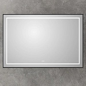 Зеркало BelBagno Kraft SPC-KRAFT-1000-800-LED-TCH-WARM-NERO черный в ванную от интернет-магазине сантехники Sanbest