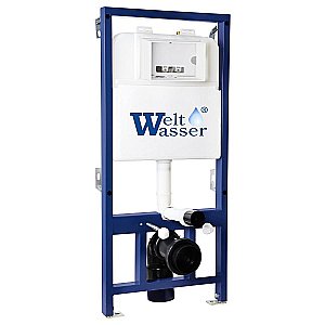 Унитаз с инсталляцией BAMBERG 525+GELBACH 043 MT-BL+BAMBERG CR черный матовый/кнопка хром, безободковый, с крышкой микролифт, слив торнадо купить в интернет-магазине Sanbest