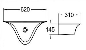Раковина подвесная WeltWasser WW AISBACH 78205 GL-WT 62 белая купить в интернет-магазине Sanbest