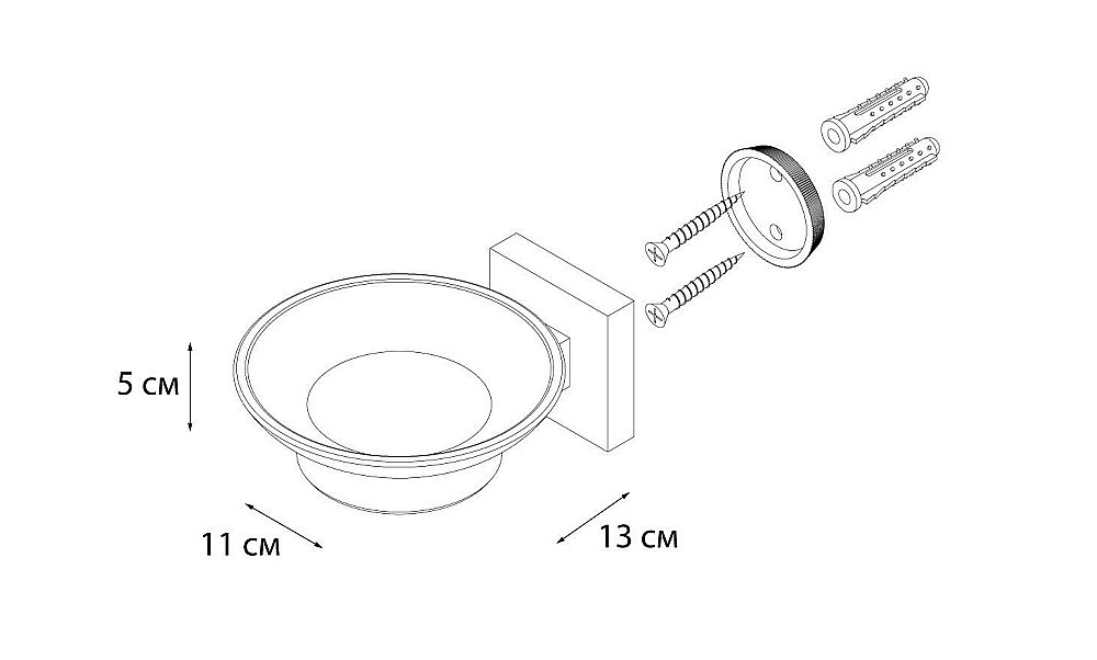 Мыльница FIXSEN METRA FX-11108 купить в интернет-магазине сантехники Sanbest